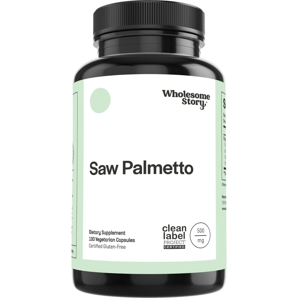 Wholesome Story Saw Palmetto Extract 500mg - 100 Capsules