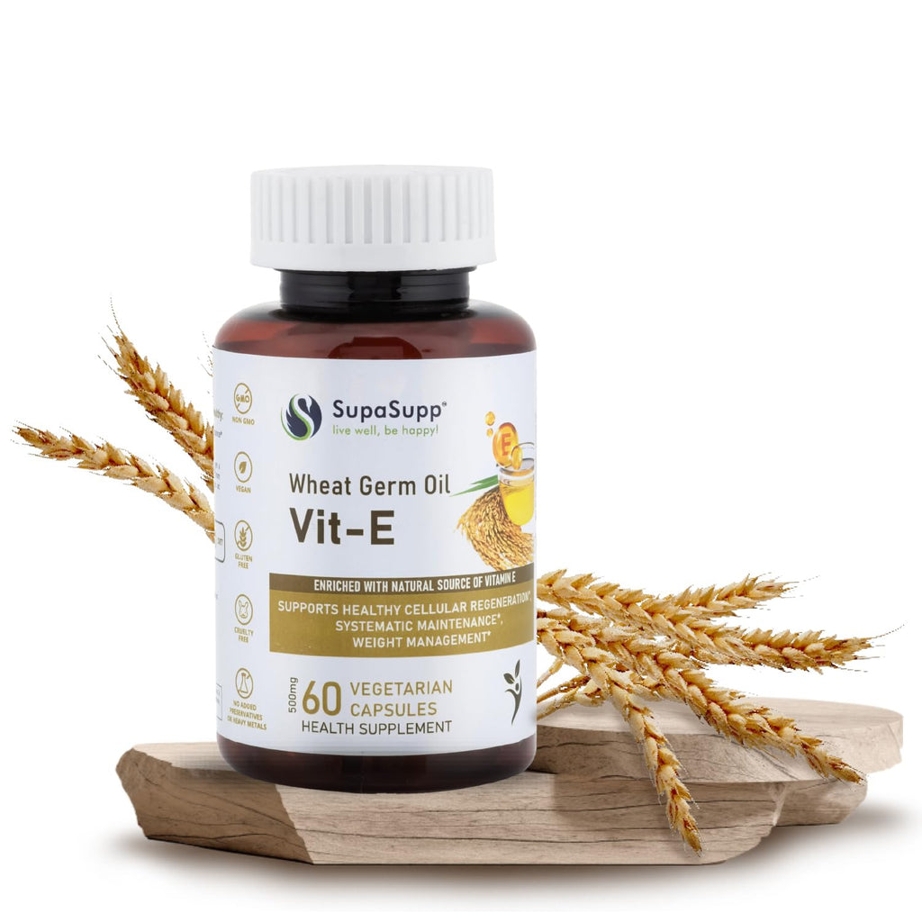 Sri Sri TATTVA Vit-E Wheat Germ Oil 500mg - 60 Capsules