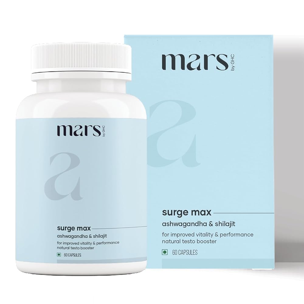 Mars Surgemax Natural Capsules with Shilajit & Safed Musli