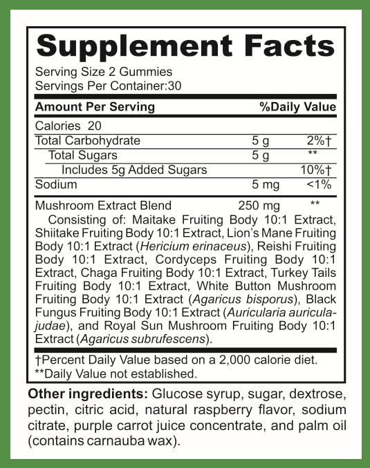LifeSource Vitamins 10 Mushroom Complex Gummies - 60 Gummies - image 5