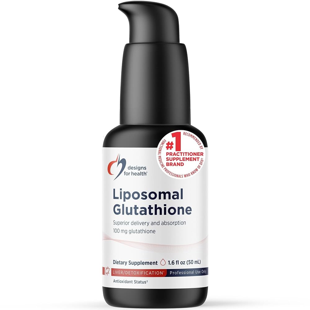 Designs for Health Liposomal Glutathione 100mg - 50 Servings
