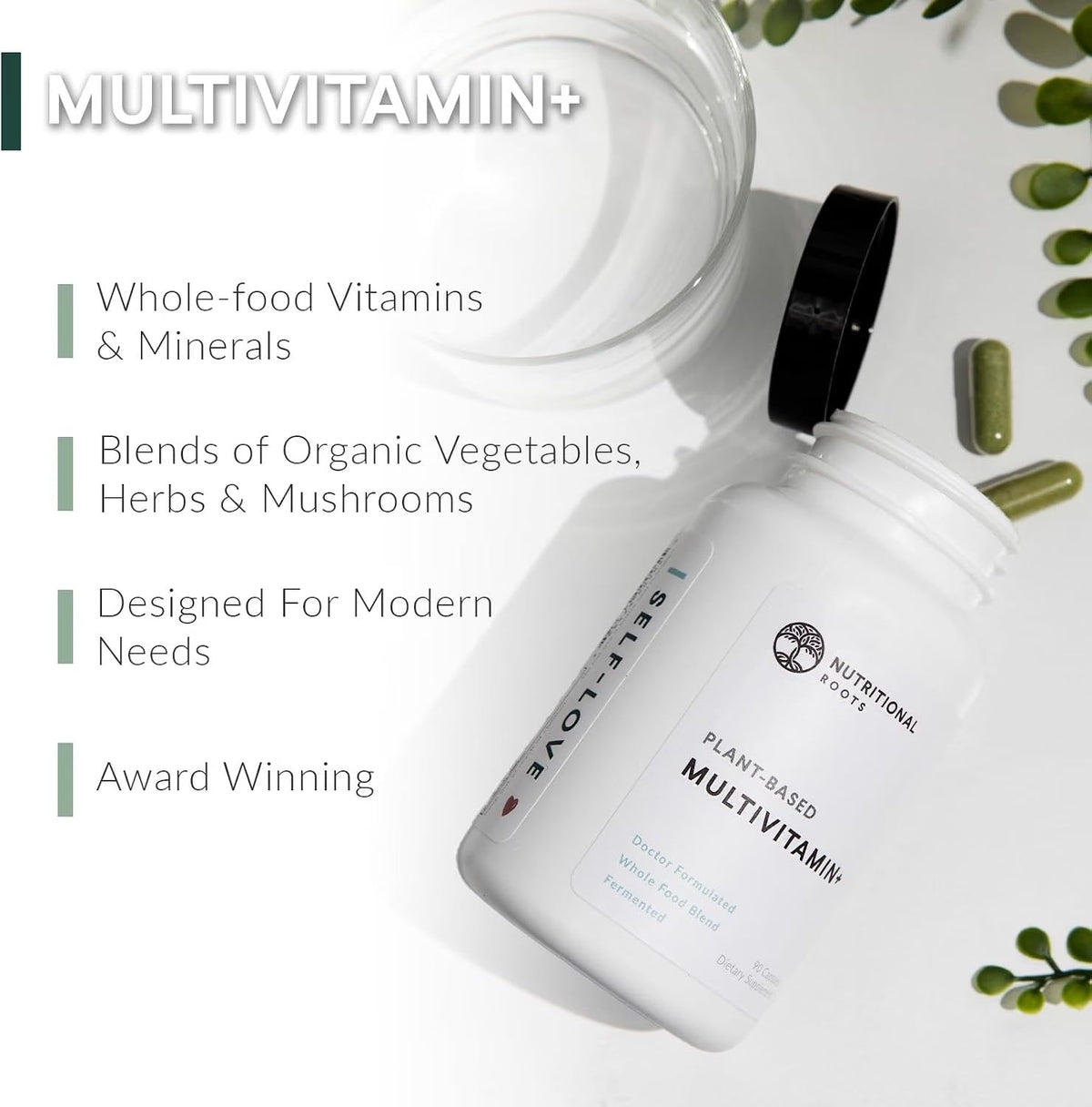 Nutritional Roots Plant-Based Vegan Multivitamin - 90 Capsules - image 2