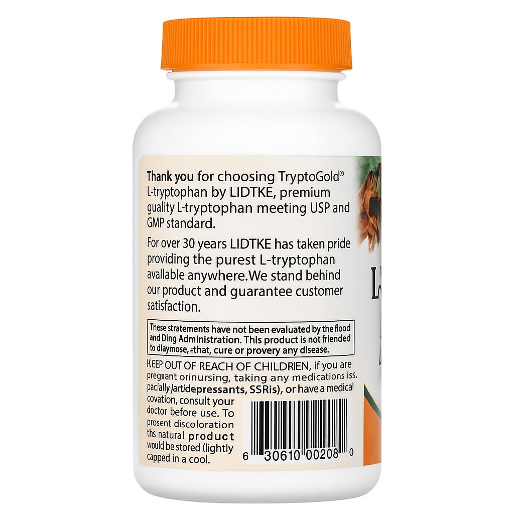 Lidtke L-Tryptophan Capsules - 120 Capsules - image 2