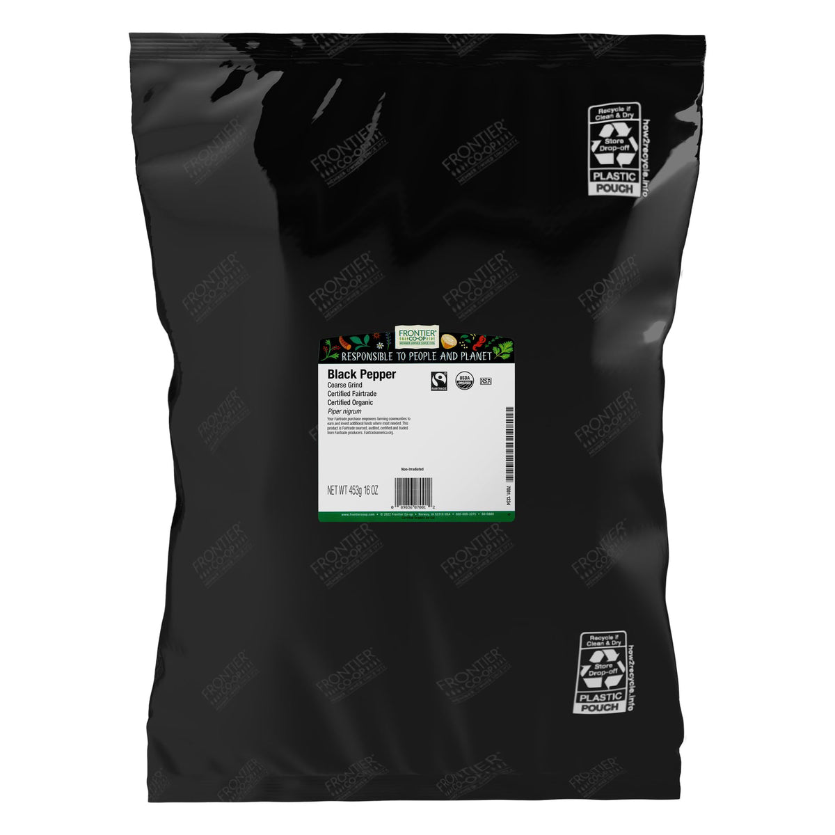 Frontier Co-op Organic Fair Trade Black Pepper Coarse Grind - 1 lb