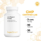 Supersmart Liver Support Formula with Milk Thistle - 90 Vegetarian Capsules - image 5