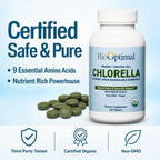BioOptimal USDA Organic Chlorella Cracked Cell Wall - 120 Tablets - image 5