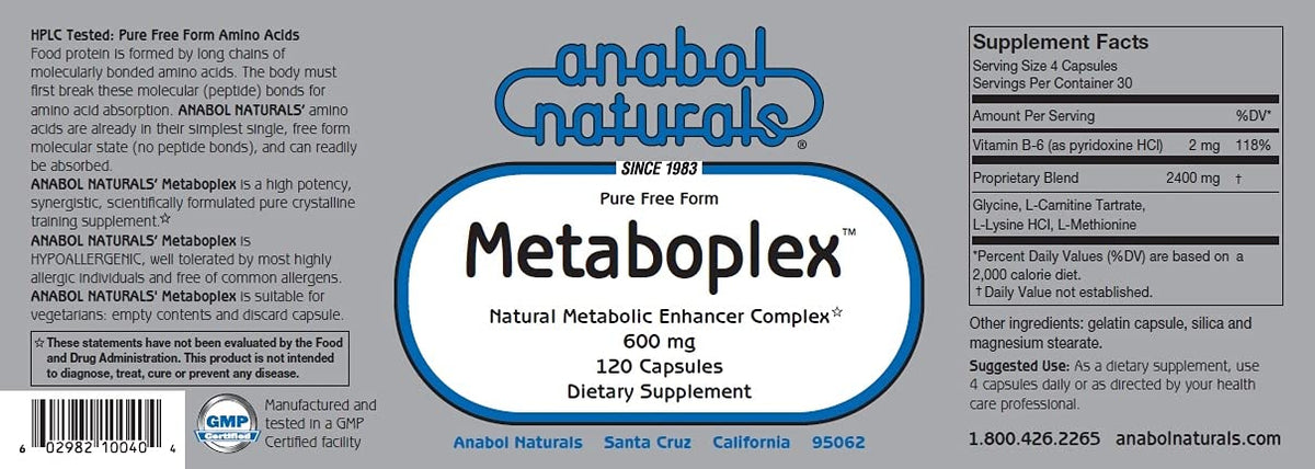 Anabol Naturals Meta GHR Stack - 240 Capsules - image 2