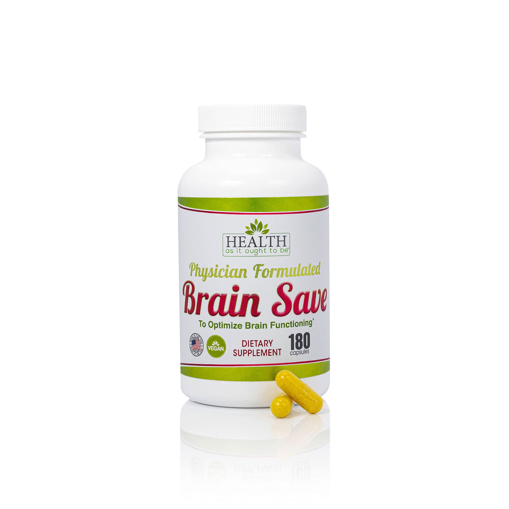 Health As It Ought To Be Brain Save Cognitive Support - 180 Capsules