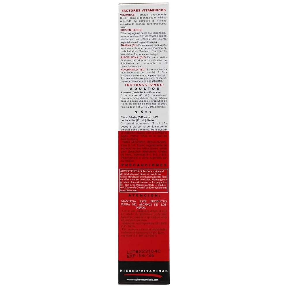 s.s.s tonic S.S.S. Tonic Iron with Vitamin B Supplement - 10 Fl Oz - image 4