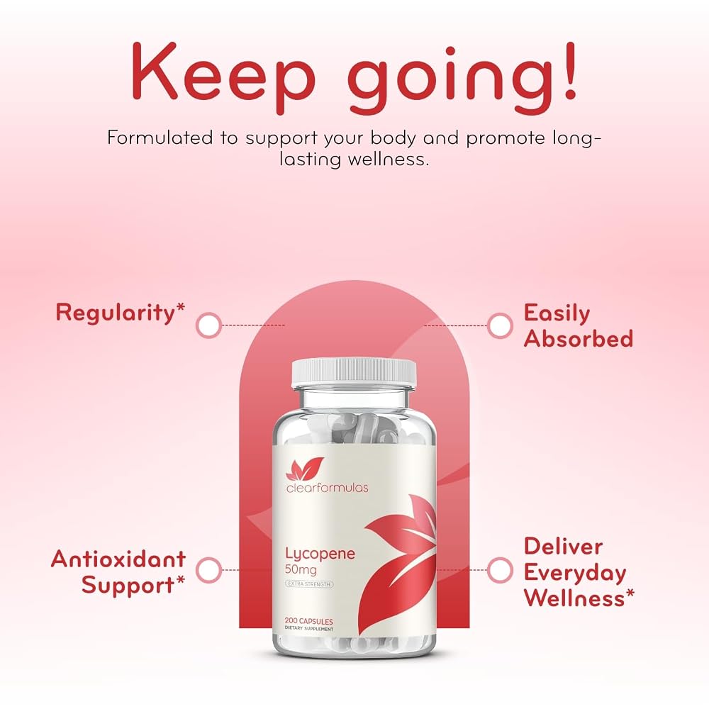 Clear Formulas Tomato Based Lycopene Supplement - Extra Strength