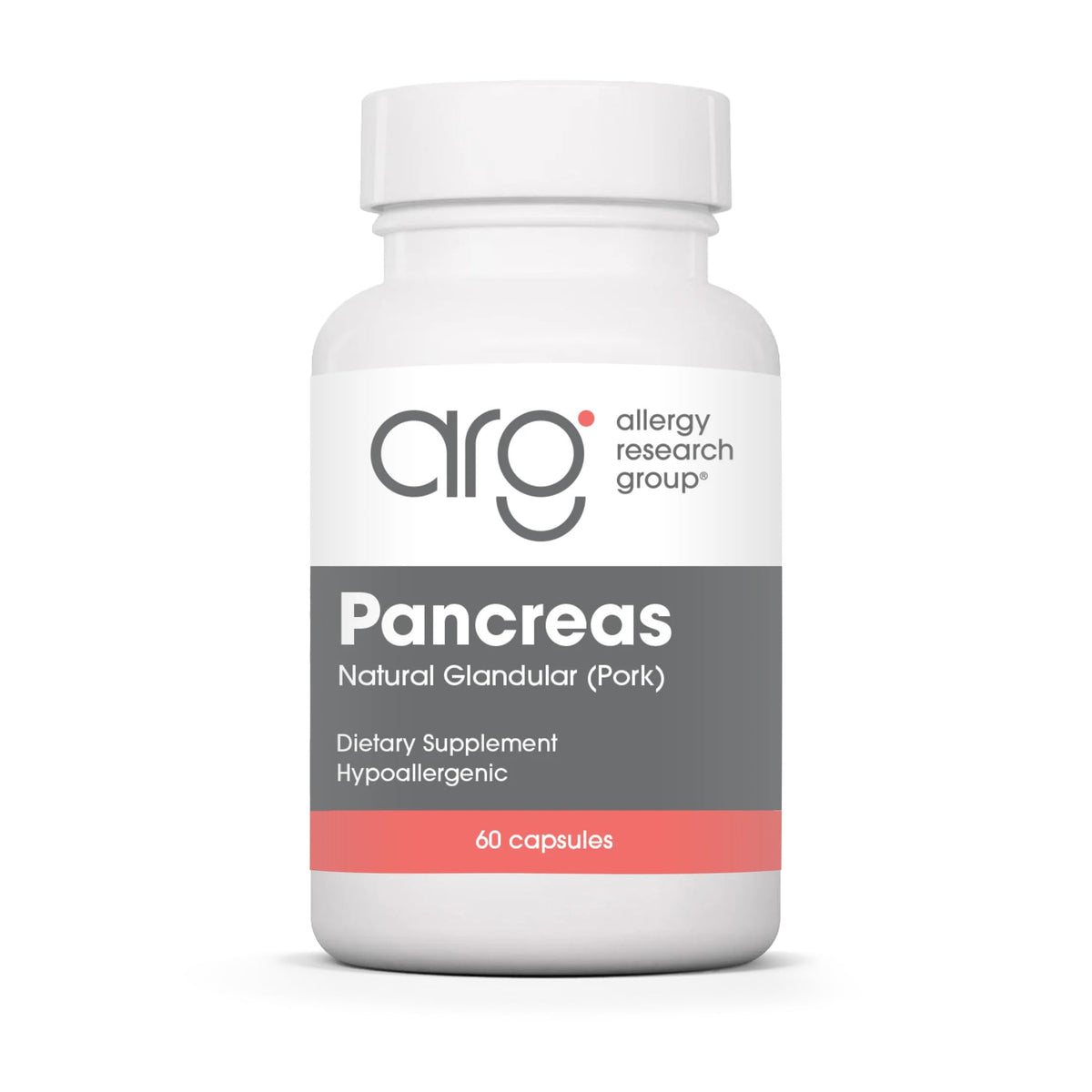 Allergy Research Group Pancreas Natural Glandular 425 mg - 60 Capsules