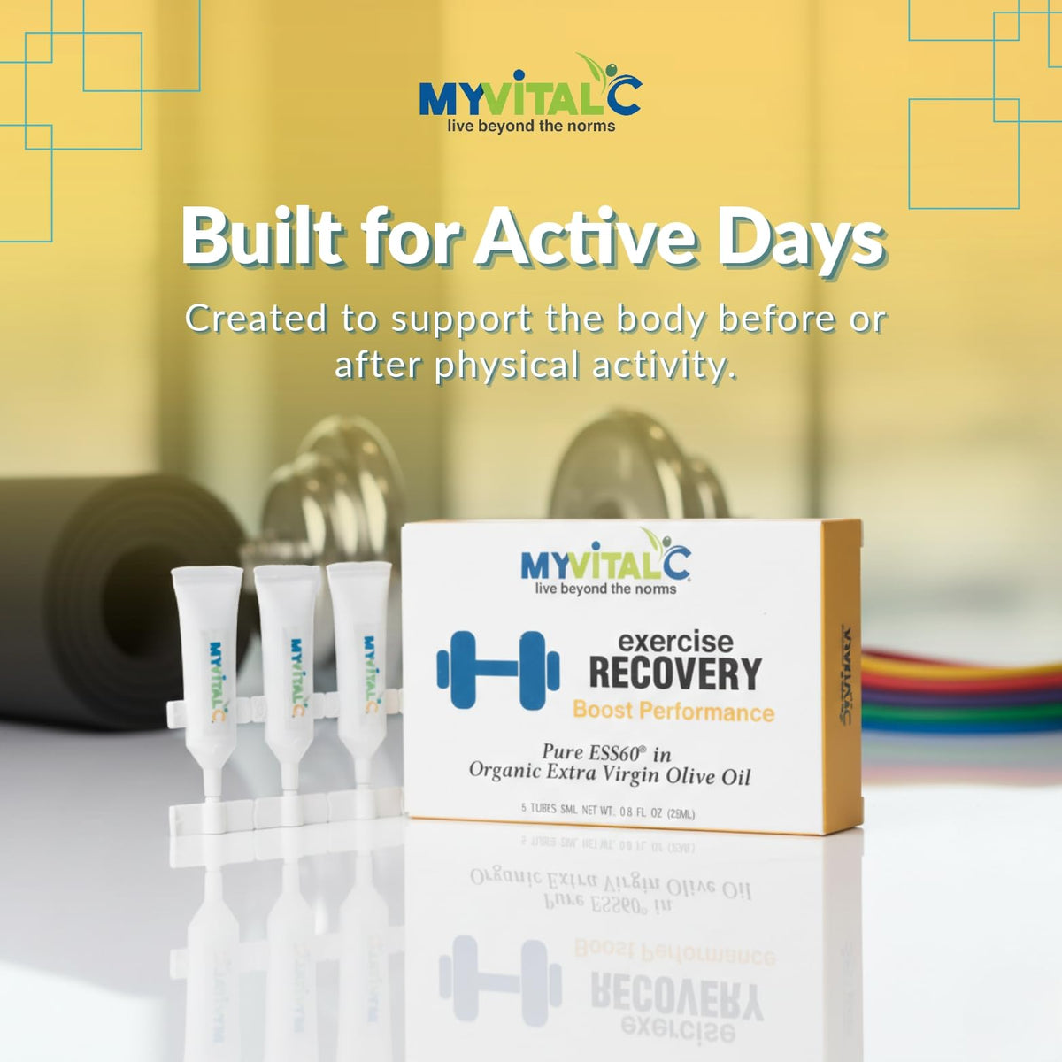 MyVitalC ESS60 in Organic Olive Oil Exercise Recovery - 30 Tubes - image 5