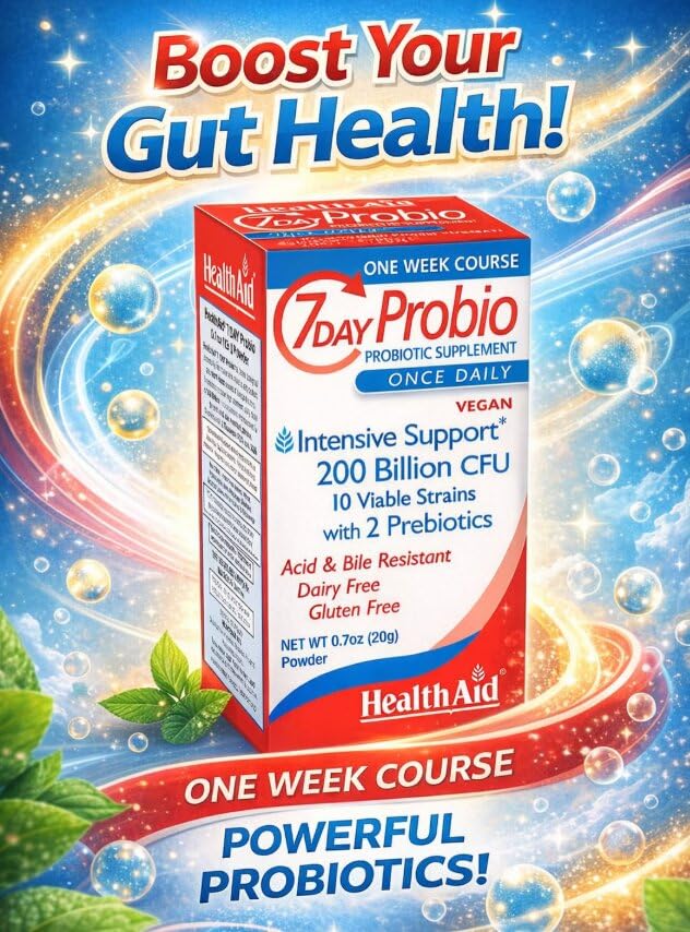 HealthAid 7 Day Probio 200 Billion CFU Probiotic Powder - 1 Ounce - image 4