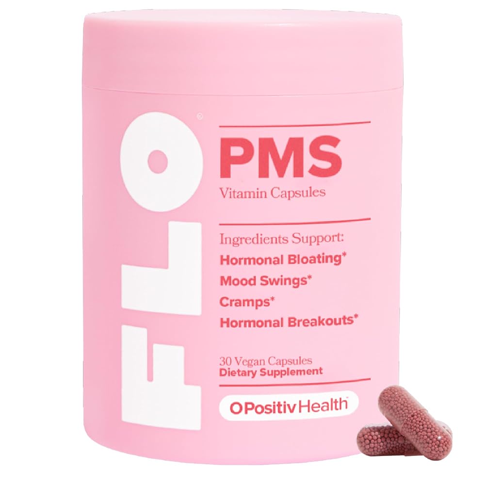 O Positiv FLO PMS Vitamins for Women - Proactive PMS Relief - Targets