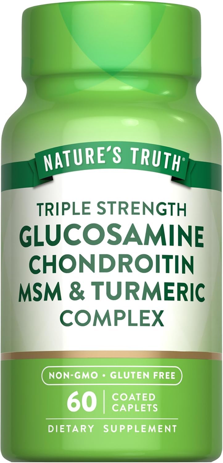 Nature's Truth Triple Strength Glucosamine Chondroitin MSM - 120 Caplets - image 2