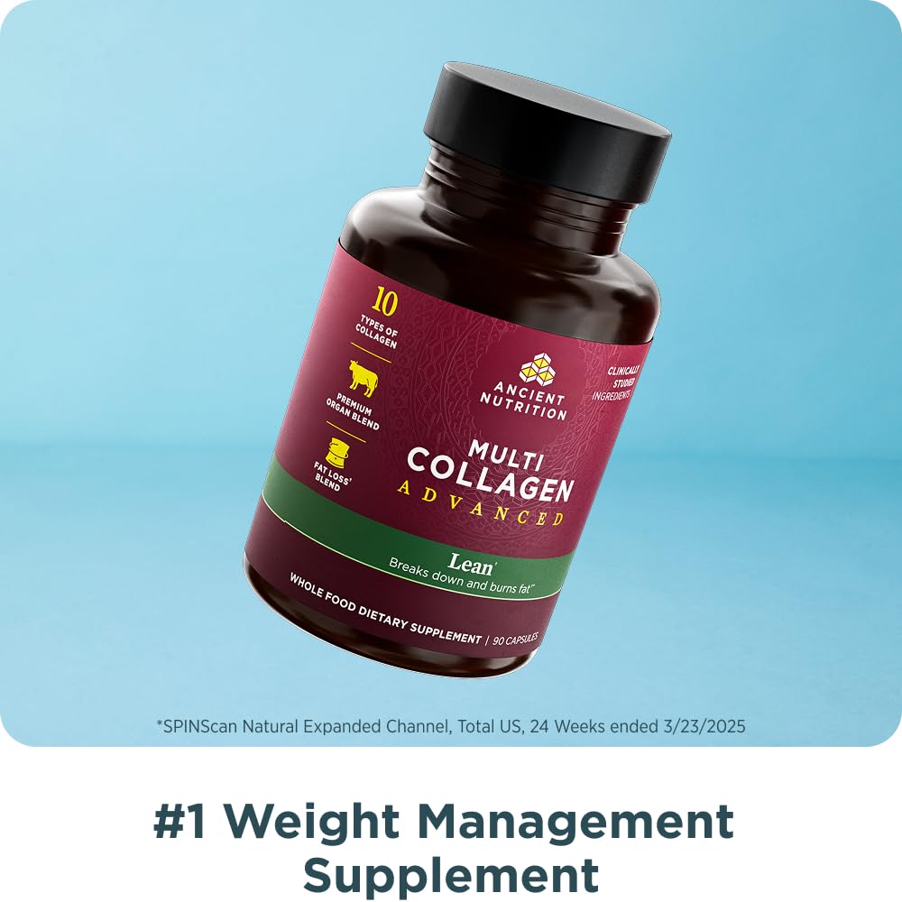 Ancient Nutrition Advanced Multi Collagen Peptides Lean - 90 Capsules - image 3