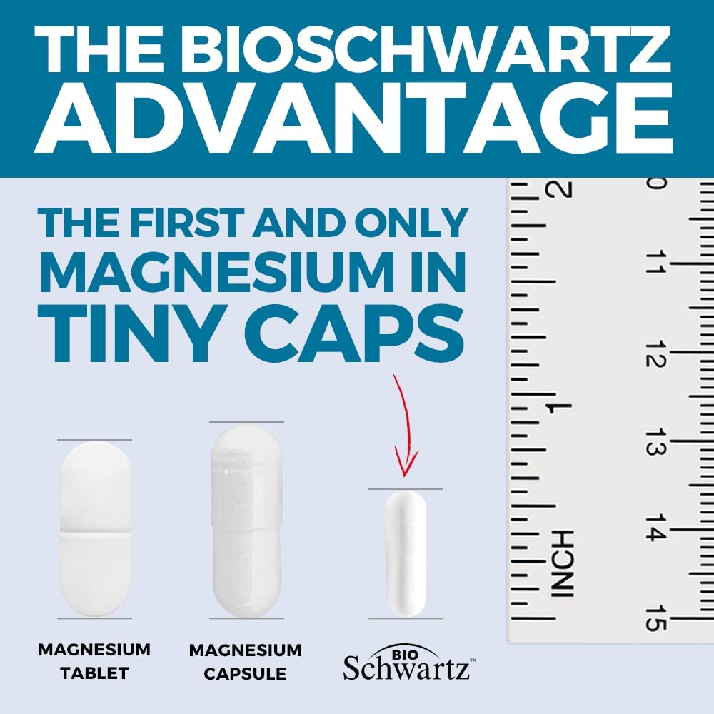 BioSchwartz Magnesium Bisglycinate 100% Chelate - 90 Capsules - image 4