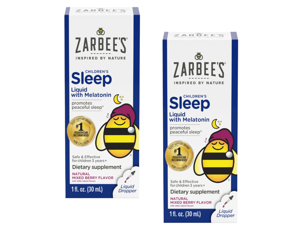 Zarbee's Naturals Children's Sleep Liquid with Melatonin - 2 oz Pack of 2