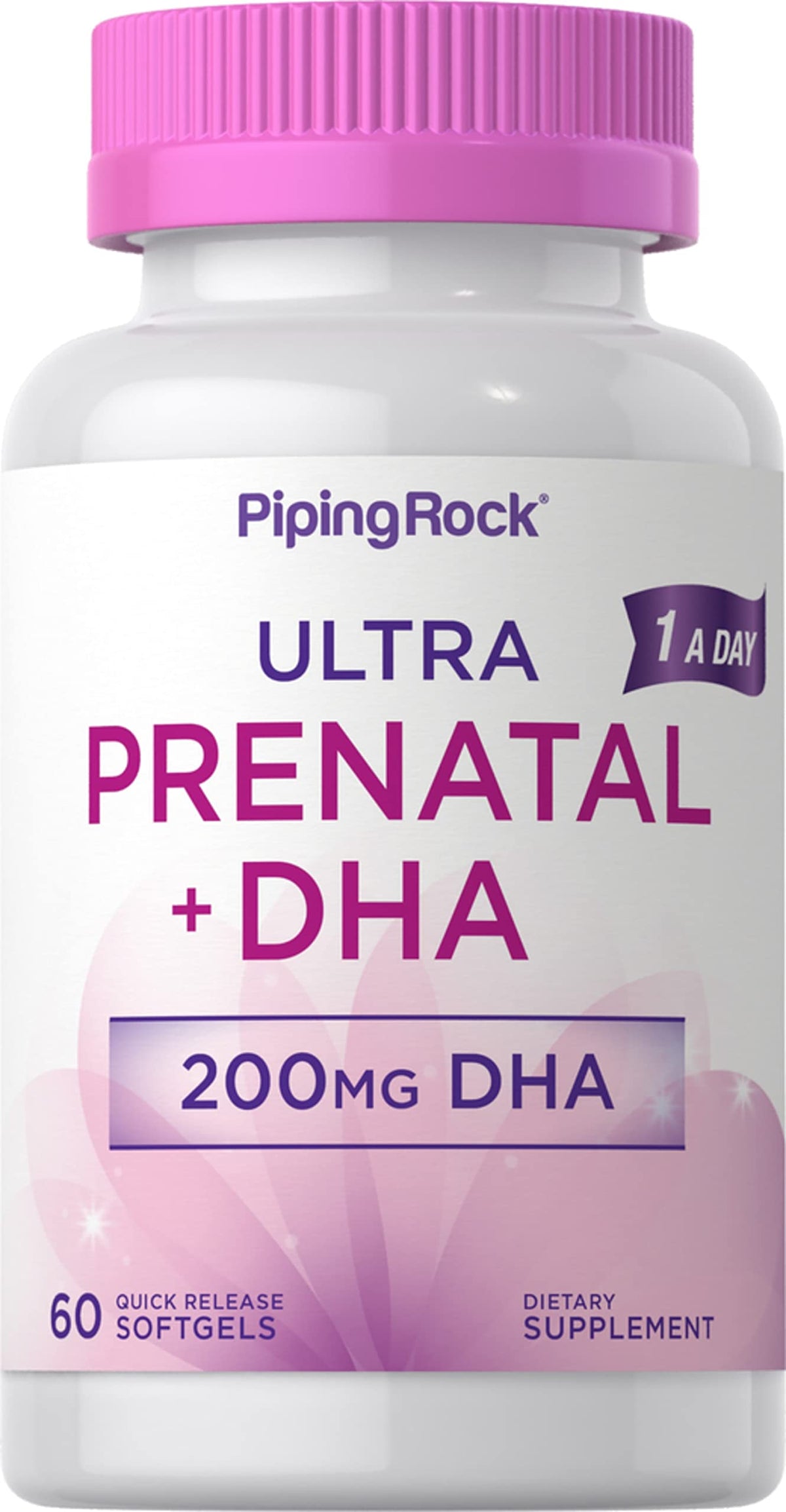 Piping Rock Prenatal Vitamins with DHA - 60 Softgels