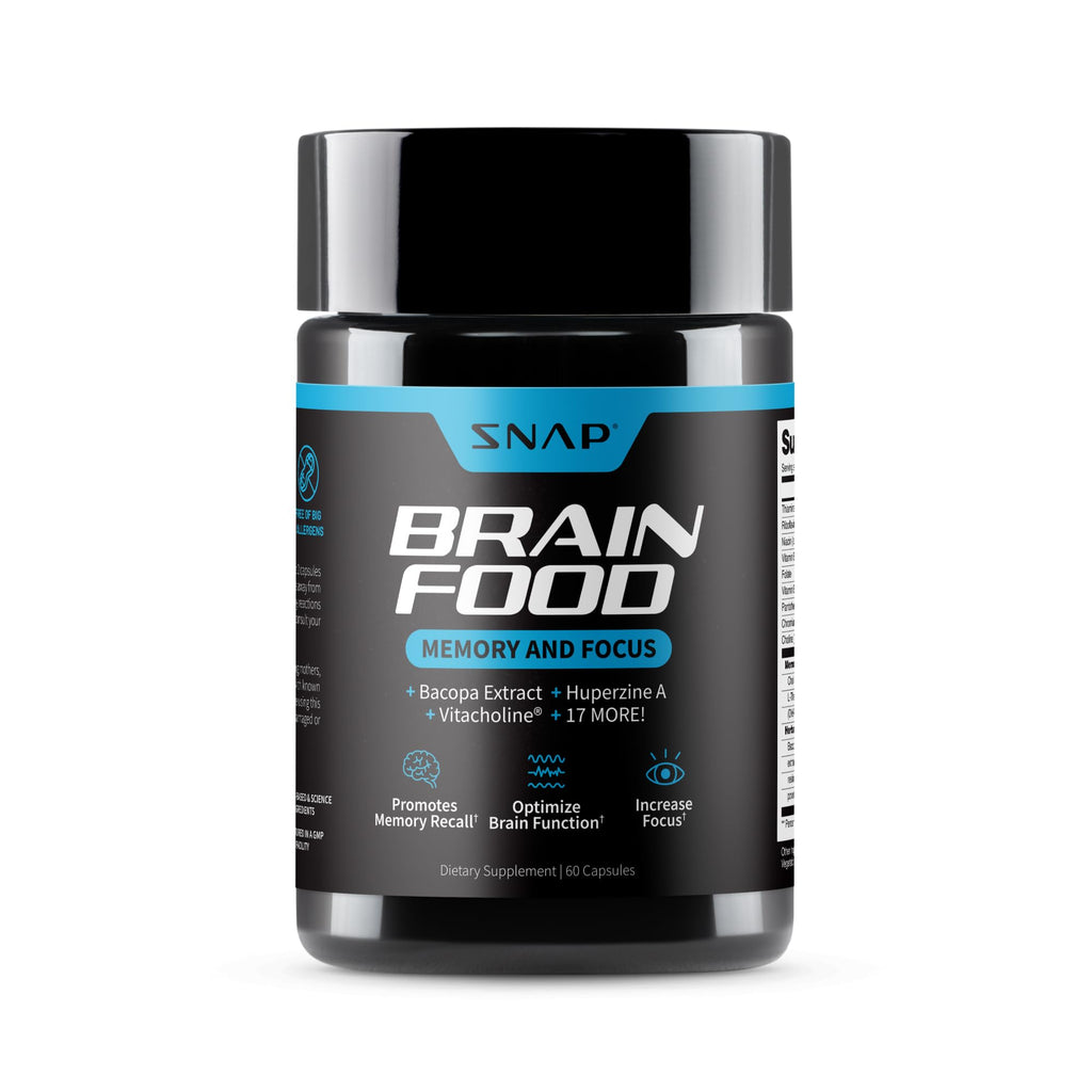 Snap Supplements Brain Booster Nootropics - 60 Vegan Capsules