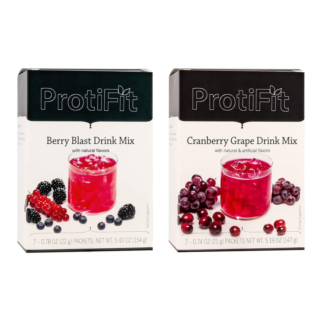 ProtiFit High Protein Berry Blast & Cranberry Grape Powder - 2 Pack