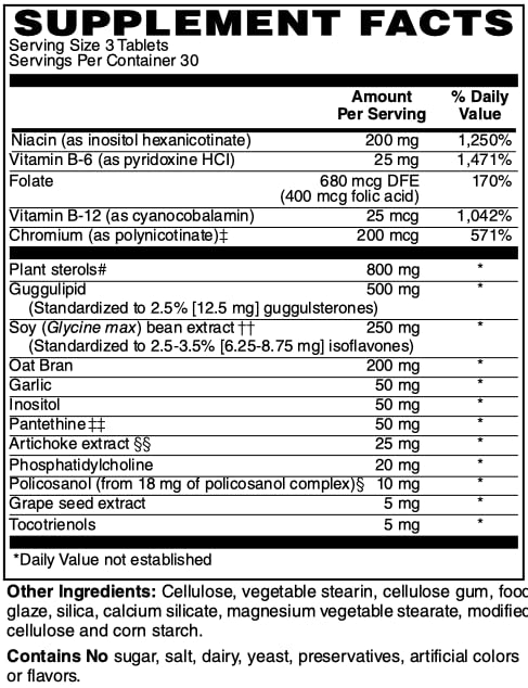 Netrition Cholesterol Support - 90 Tablets - image 2
