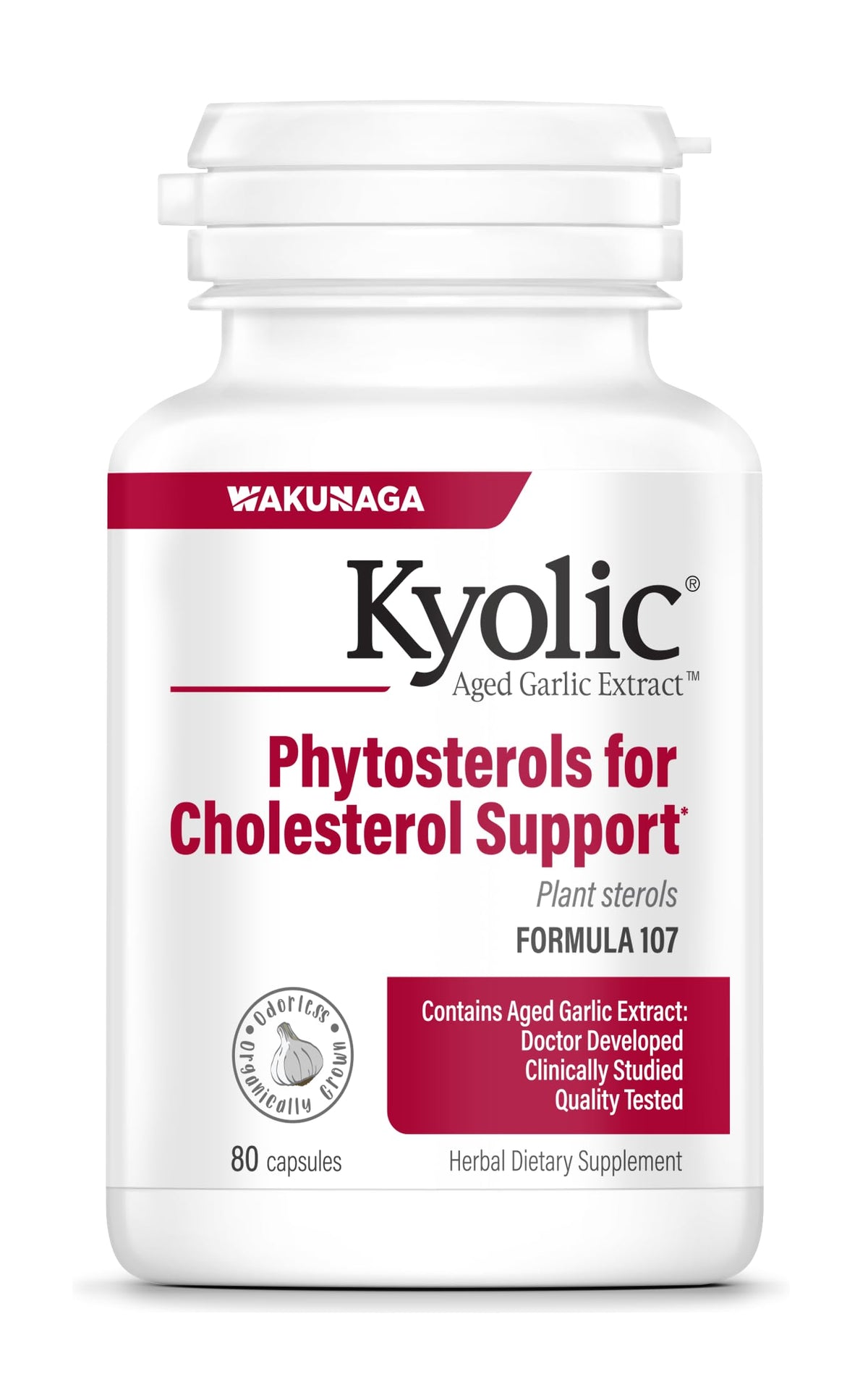 Kyolic Formula 107 Aged Garlic Extract Phytosterols - 240 Capsules