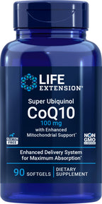 Life Extension COQ10 Super Ubiquinol 100mg - 90 Softgels