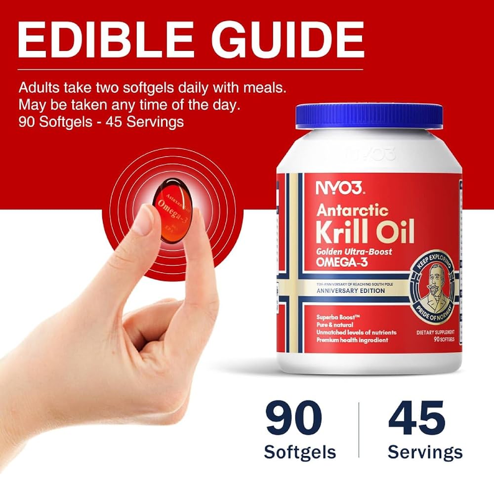 NYO3 Krill Oil Omega 3 1500mg - 90 Softgels - image 5