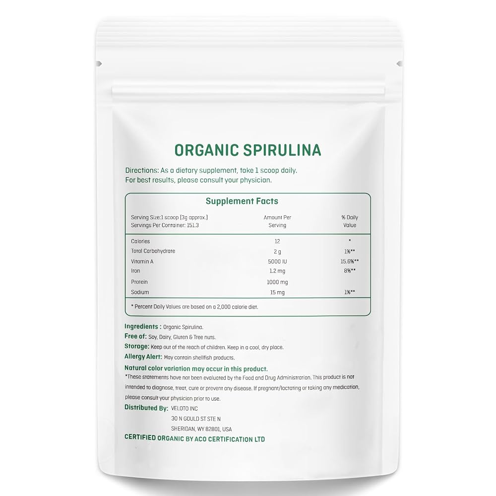 VELOTO Spirulina Powder