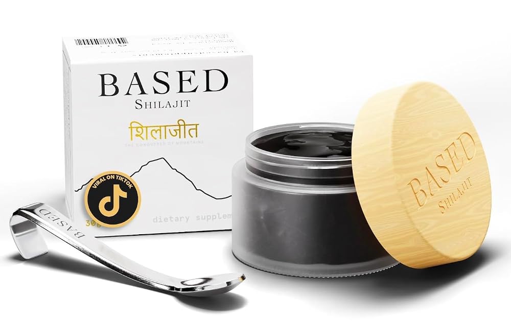 Based Supplements Shilajit Resin Energy & Immune Support - 60 Servings