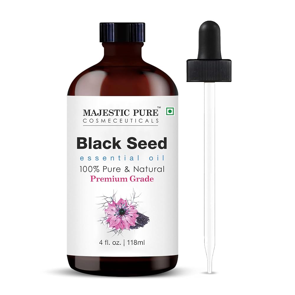 Majestic Pure Blackseed Essential Oil for Diffuser - 4 Fl Oz