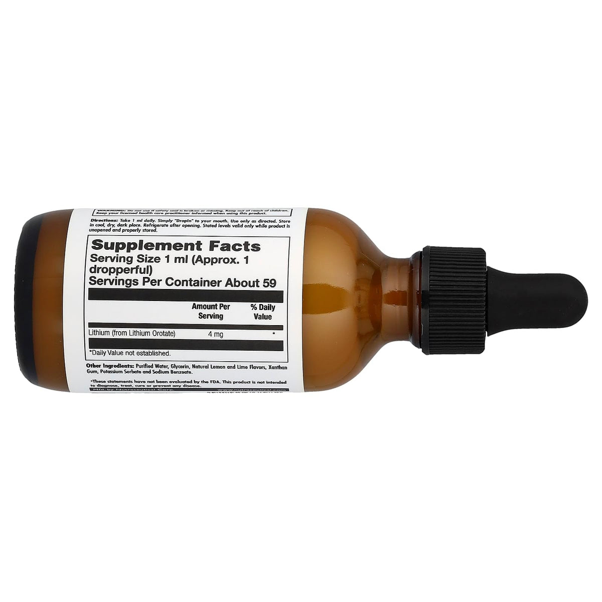 KAL Lithium Orotate Drops Lemon Lime - 2 fl oz - image 2