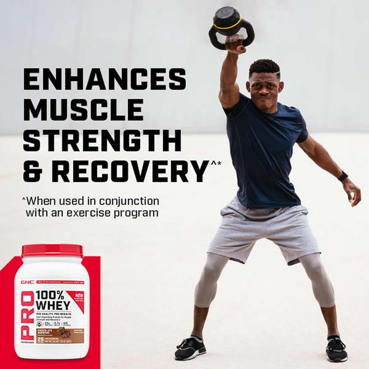 GNC Pro Performance 100% Whey Protein Powder Chocolate - 12 Servings - image 5
