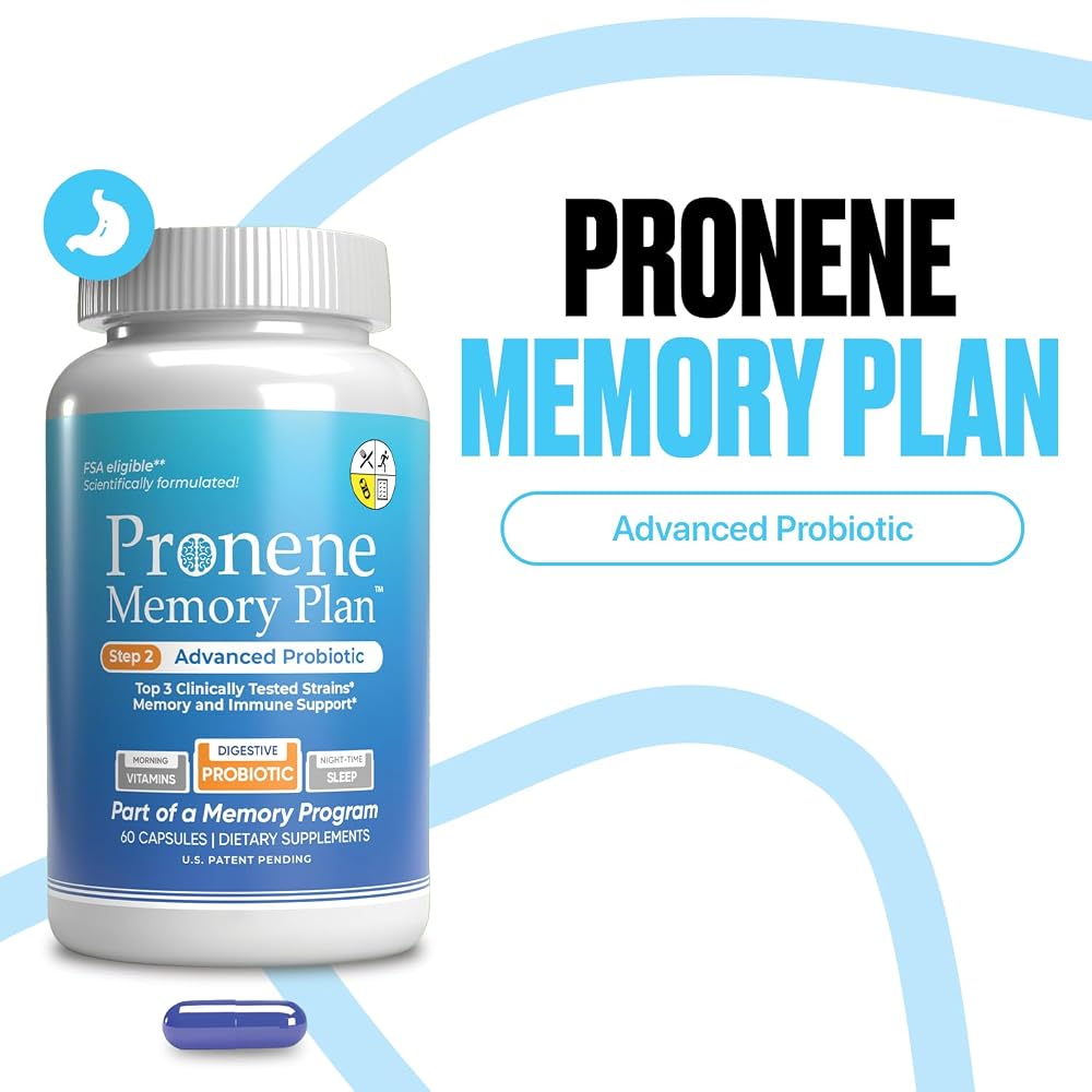 Pronene Memory Plan Advanced Probiotic for Adults 50+ - 60 Capsules - image 4