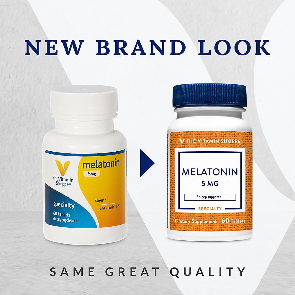 The Vitamin Shoppe Melatonin Sleep Support - 60 Tablets - image 2