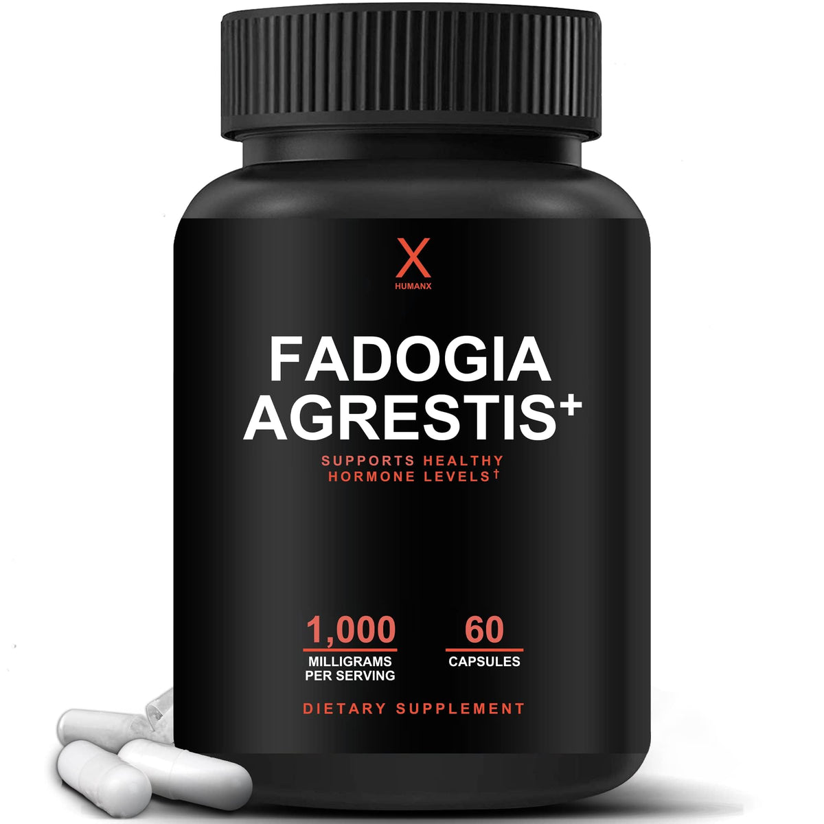 HUMANX Fadogia Agrestis Tongkat Ali Beta Ecdysterone - 60 Capsules