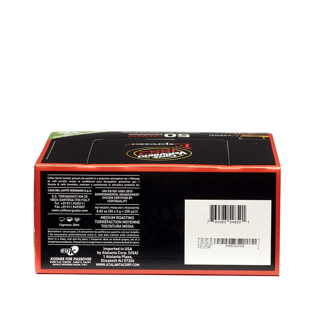 Caffe' Vergnano 1882 Caffè Vergnano Medium Dark Roast Coffee - Medium