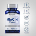 Piping Rock Niacin 500mg Flush - 120 Vegetarian Capsules - image 3
