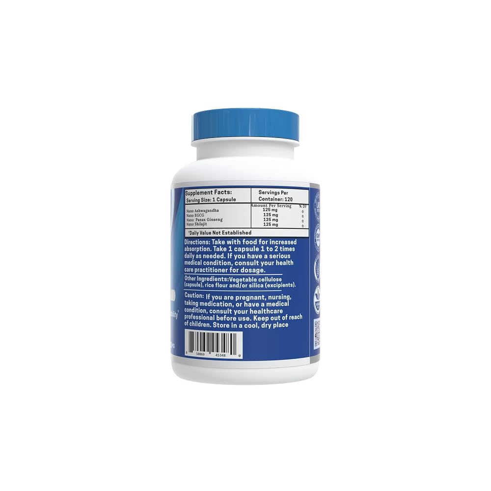 One Planet Nutrition Nano Energy 500 mg - 120 Vegetarian Capsules - image 2