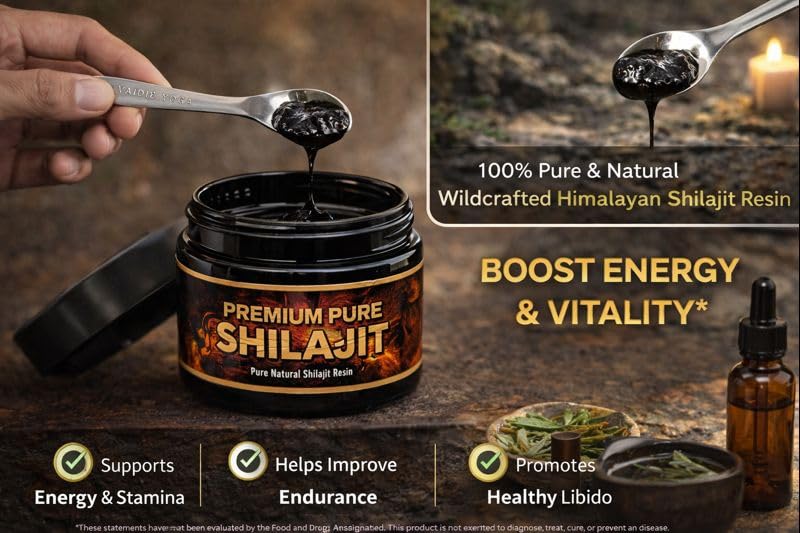 Vaidic Yoga Premium Shilajit Ayurvedic Mineral Resin - 15 g - image 3