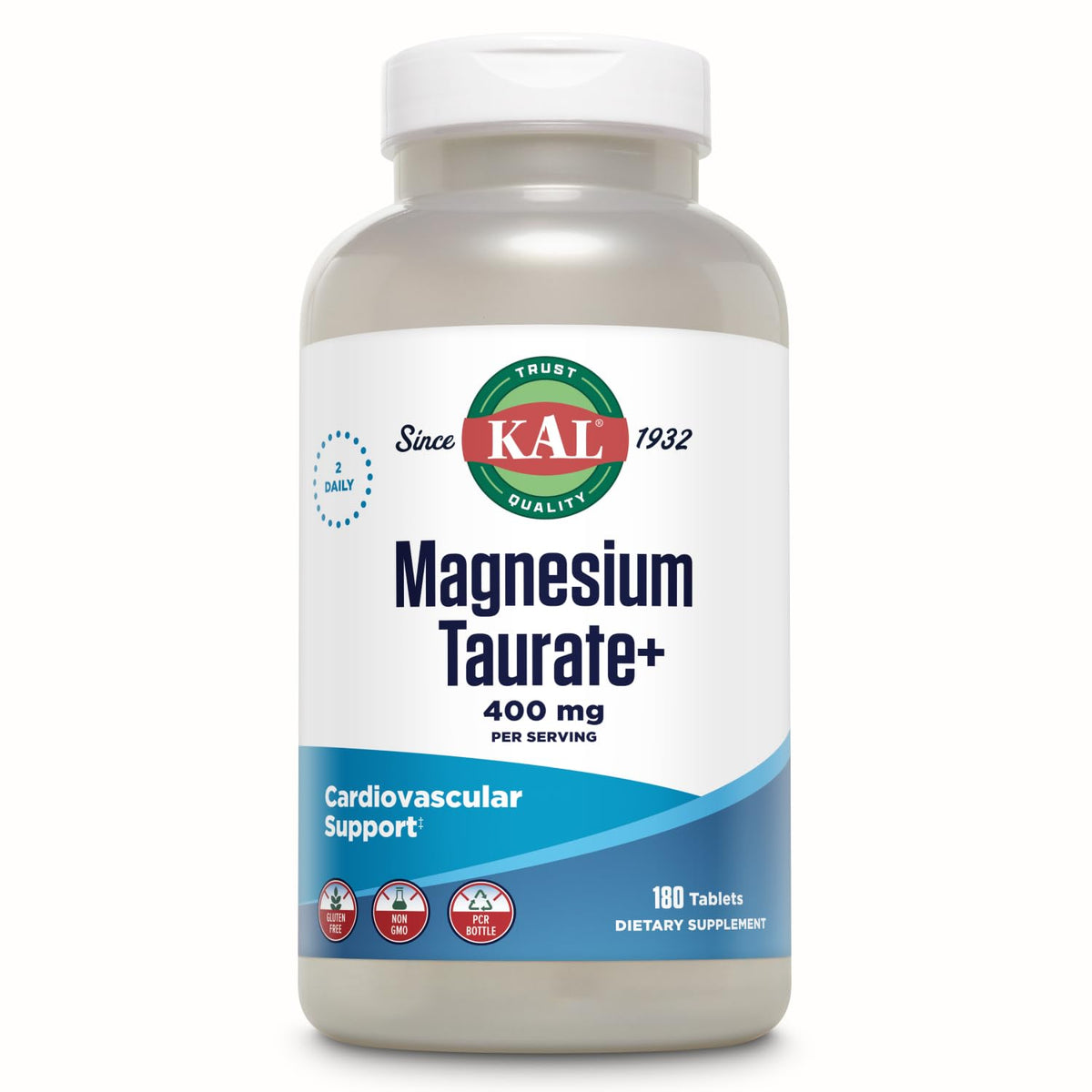 KAL Magnesium Taurate 400mg Plus Vitamin B6