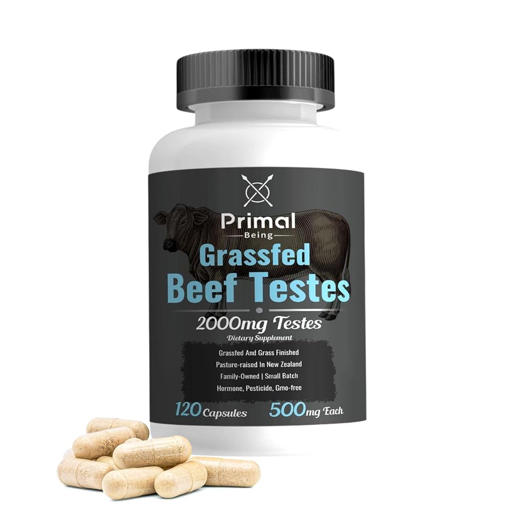 Primal Being Grassfed Beef Testes Capsules - 120 Capsules