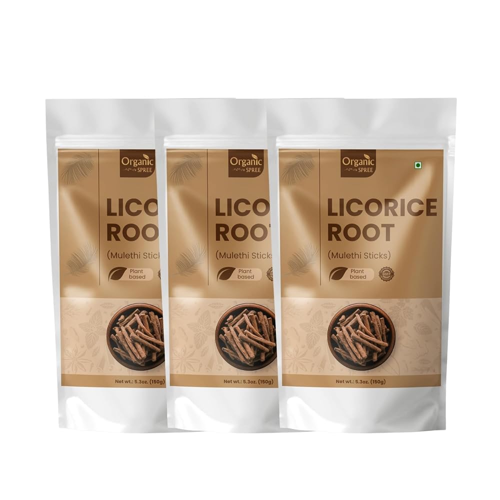 ORGANIC SPREE Licorice - Mulethi Sticks - Pure and Natural