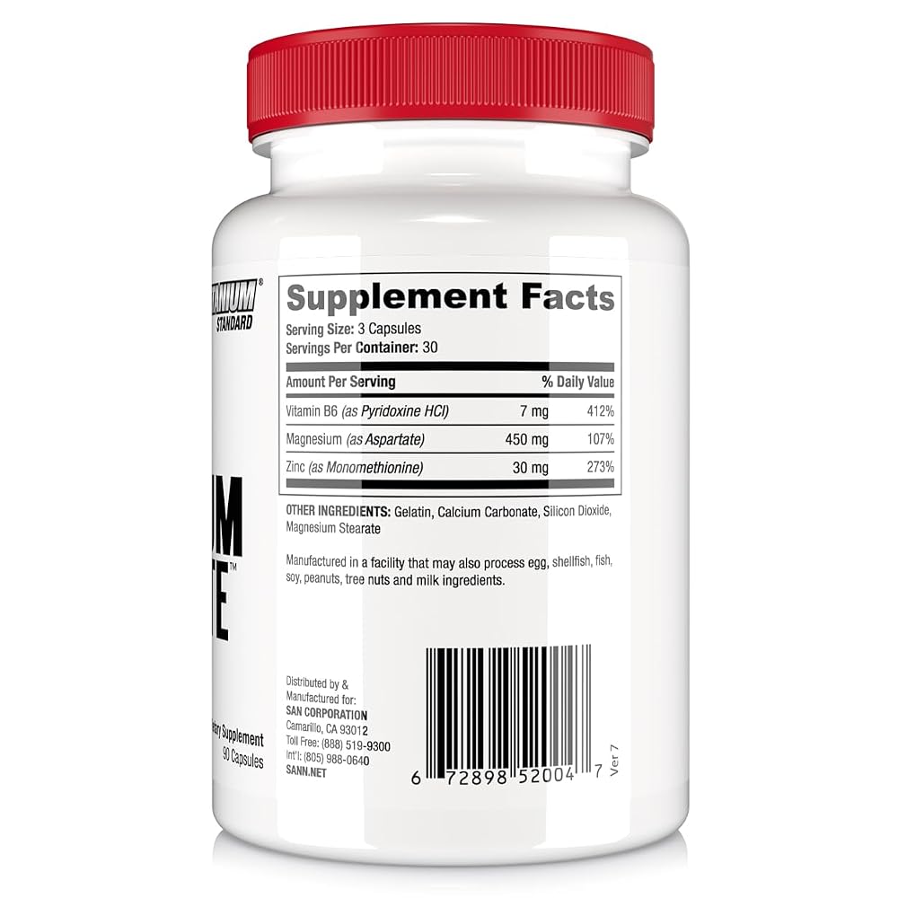 SAN Zinc Magnesium Aspartate for Sleep Support and Recovery - 30 Servings - image 4