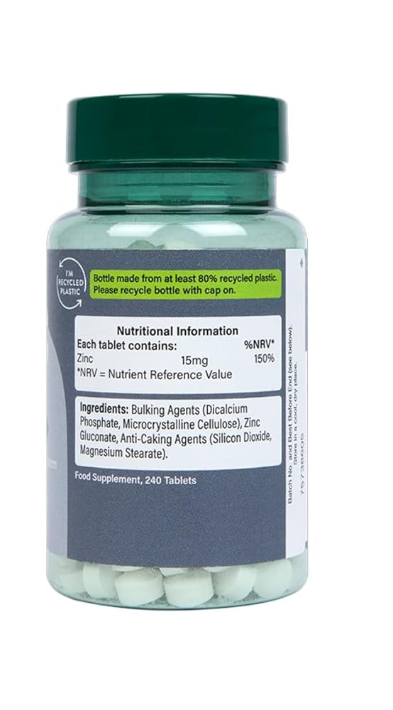 Generic Zinc 15mg Immunity Supplement - 240 Vegan Tablets - image 2