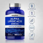 Piping Rock Alpha Lipoic Acid 600mg - 180 Capsules - image 3