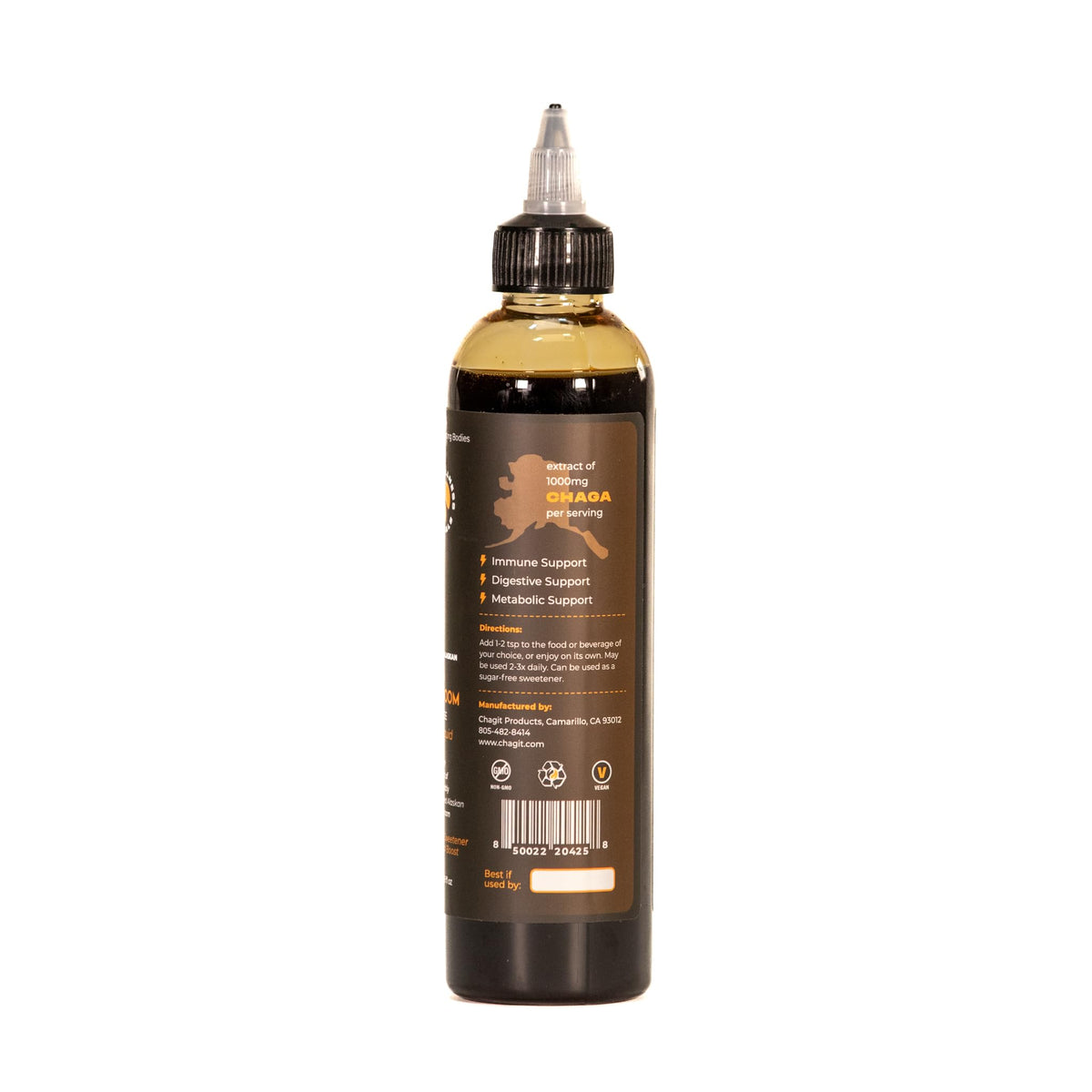 Chagit SLX Pure Chaga Mushroom Liquid Extract - 8 Fl Oz - image 3