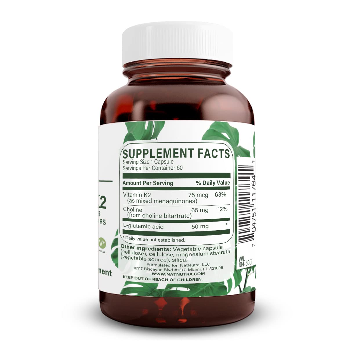 Natural Nutra Full Spectrum Vitamin K2 75 mcg - 60 Capsules - image 2