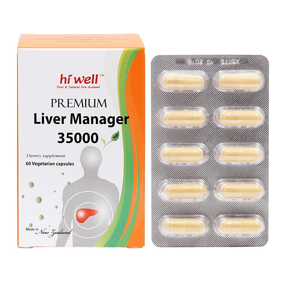 Hi Well Premium Liver Manager 35000 - 60 Vegetarian Capsules